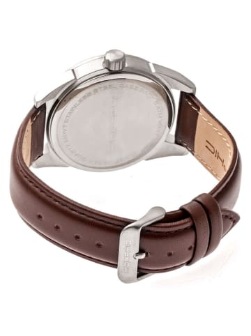 Morphic Quarzuhr ''M63 Series'' in Braun/ Silber/ Grau