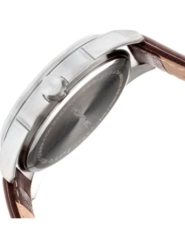 Morphic Kwartshorloge "M6s Series" bruin/zilverkleurig/grijs