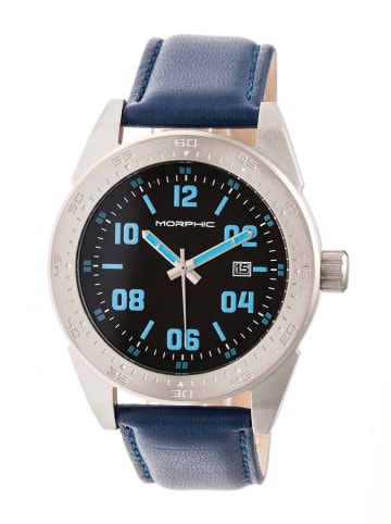 Morphic Zegarek kwarcowy "M63 Series" w kolorze granatowo-srebrno-czarnym