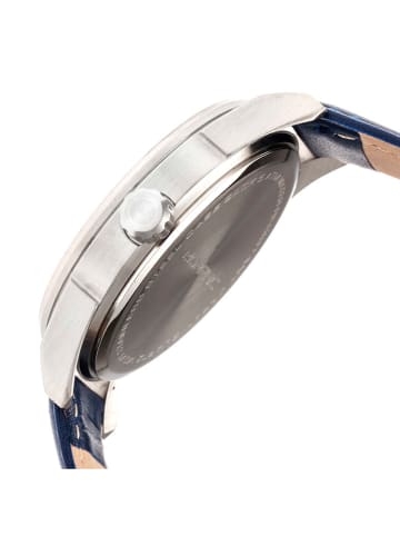 Morphic Quarzuhr "M63 Series" in Dunkelblau/ Silber/ Schwarz