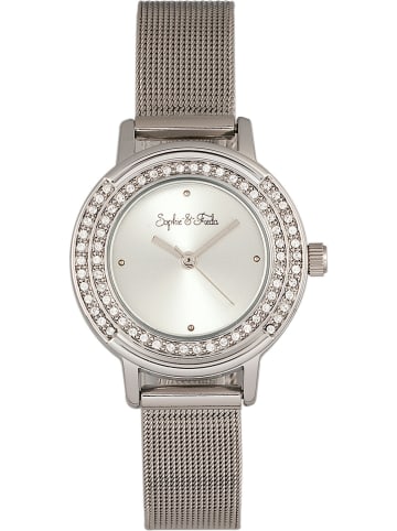 Sophie & Freda Zegarek kwarcowy "Cambridge" w kolorze srebrnym