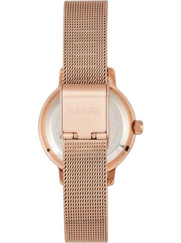 Sophie & Freda Quarzuhr "Cambridge" in Silber/ Roségold