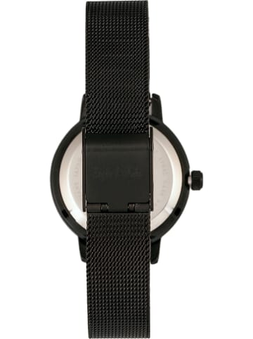 Sophie & Freda Zegarek kwarcowy "Cambridge" w kolorze srebrno-czarnym