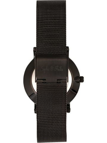 Sophie & Freda Quarzuhr "Savannah" in Schwarz