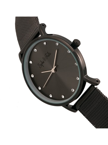 Sophie & Freda Quarzuhr "Savannah" in Schwarz