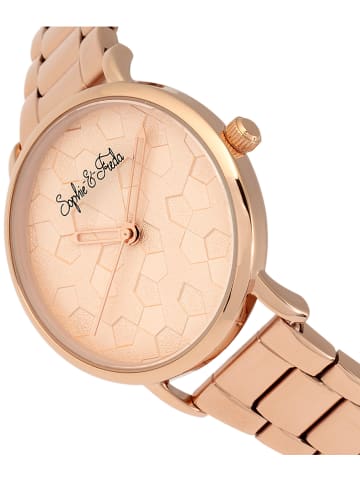 Sophie & Freda Zegarek kwarcowy "Breckenridge" w kolorze różowozłotym
