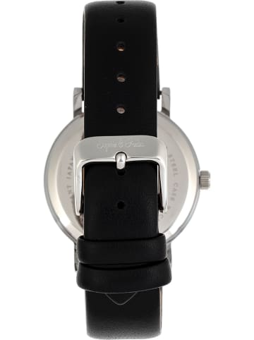 Sophie & Freda Quarzuhr "Budapest" in Schwarz/ Silber