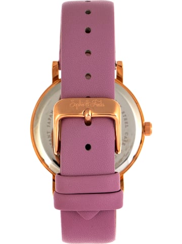Sophie & Freda Quarzuhr "Budapest" in Roségold/ Pink