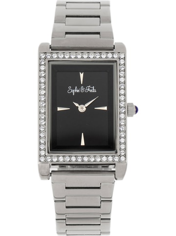 Sophie & Freda Quarzuhr "Wilmington" in Silber/ Schwarz