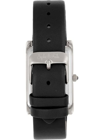 Sophie & Freda Zegarek kwarcowy "Wilmington" w kolorze czarno-srebrno-białym