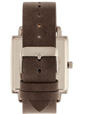 Simplify Quarzuhr "The 5000" in Grau/ Silber/ Hellblau