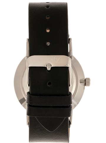 Simplify Kwartshorloge "The 5100" zwart/zilverkleurig/wit