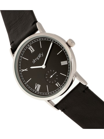 Simplify Kwartshorloge "The 5100" zwart/zilverkleurig
