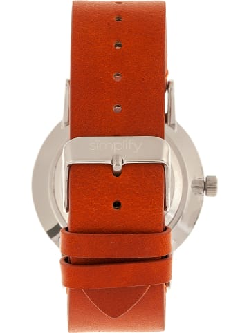 Simplify Quarzuhr "The 5100" in Braun/ Silber/ Schwarz