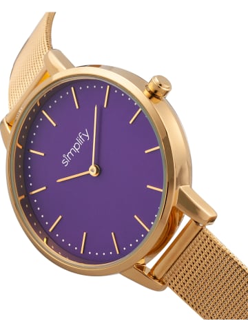 Simplify Quarzuhr "The 5800" in Gold/ Lila