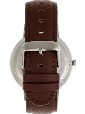 Simplify Quarzuhr "The 6500" in Braun/ Silber/ Schwarz