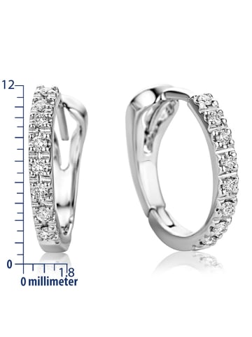 Diamant Exquis Weißgold-Ohrringe mit Diamanten