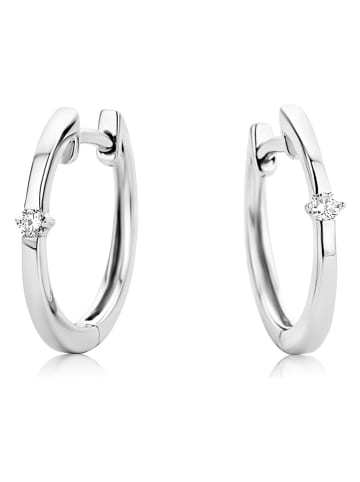 Diamant Exquis Witgouden creolen met diamanten