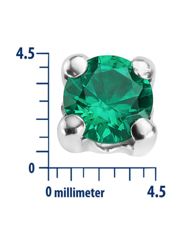 Revoni Weißgold-Ohrstecker mit Edelsteinen