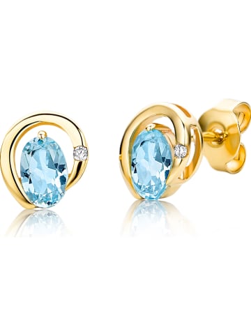 Revoni Gold-Ohrstecker mit Diamanten