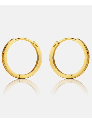 Revoni Gold-Creolen mit Edelsteinen