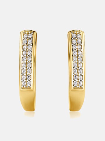 Revoni Złote kolczyki z cyrkoniami