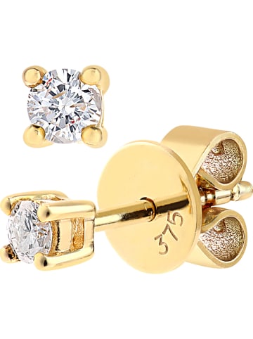 Revoni Gouden oorstekers met diamanten