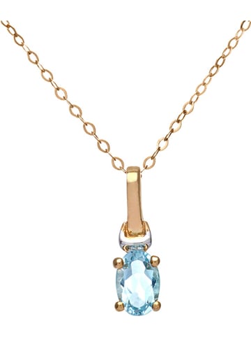 Revoni Gouden ketting met topaas - (L)45 cm