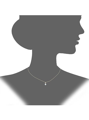 Diamant Exquis Złoty naszyjnik z diamentową zawieszką - dł. 46 cm