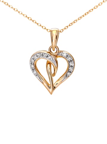 Revoni Gold-Halskette mit Diamant-Anhänger - (L)45 cm