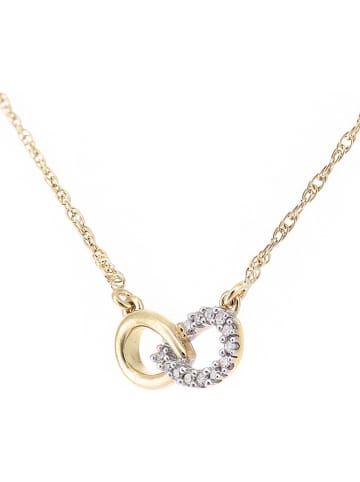 Diamant Exquis Gold-Halskette mit Diamanten - (L)42 cm