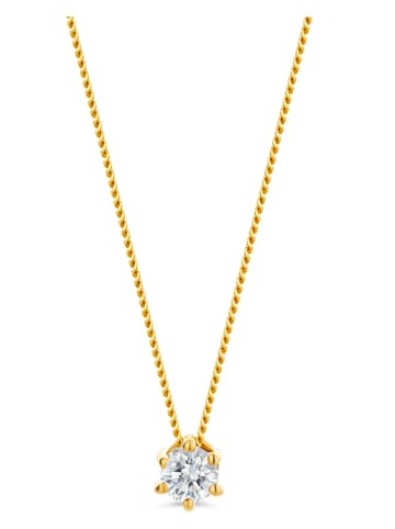 Diamant Exquis Gold-Halskette mit Diamant - (L)45 cm