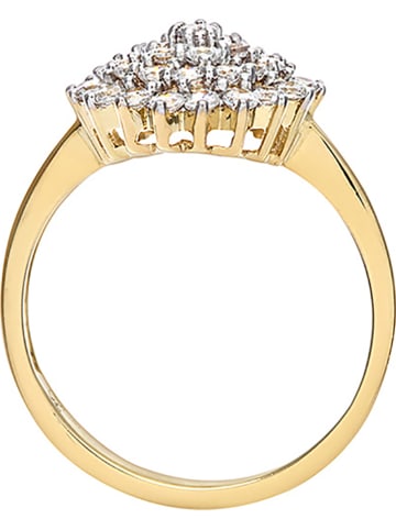 Diamant Exquis Gold-Ring mit Edelsteinen