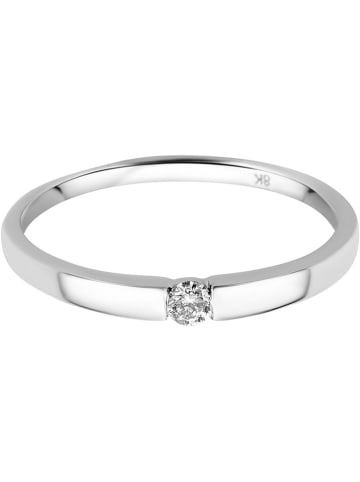 Diamant Exquis Witgouden ring met diamant