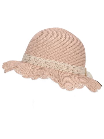 Sterntaler Strohhut "Spitze" in Rosa/ Beige