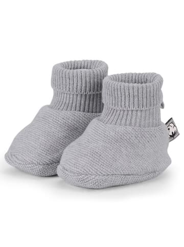 Sterntaler Strick-Hausschuhe in Grau