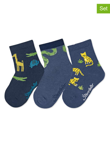Sterntaler 3er-Set: Socken in Dunkelblau