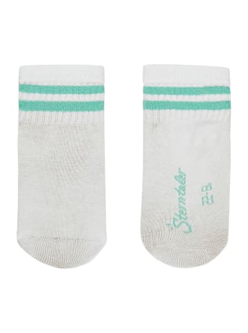 Sterntaler® 2er-Set: Baby-Socken in Türkis/ Weiß
