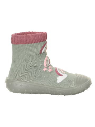 Sterntaler Skarpetki antypoślizgowe w kolorze khaki