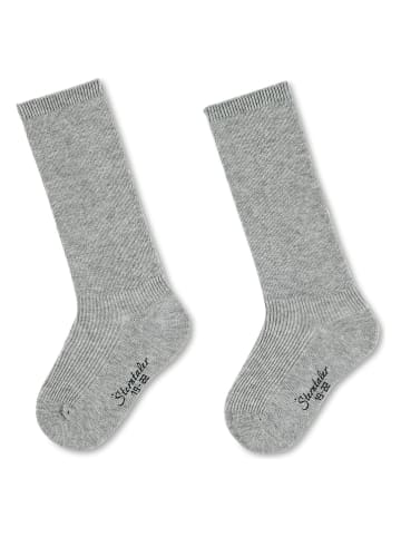 Sterntaler 2er-Set: Kniestrümpfe in Grau