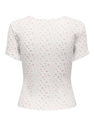 ONLY Shirt in Creme/ Rosa