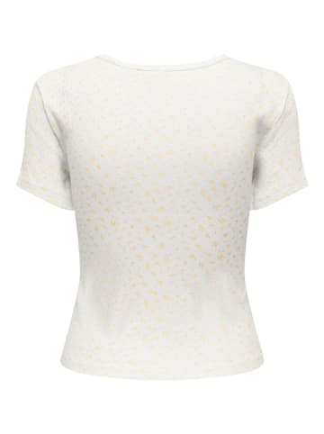 ONLY Koszulka w kolorze kremowo-żółtym