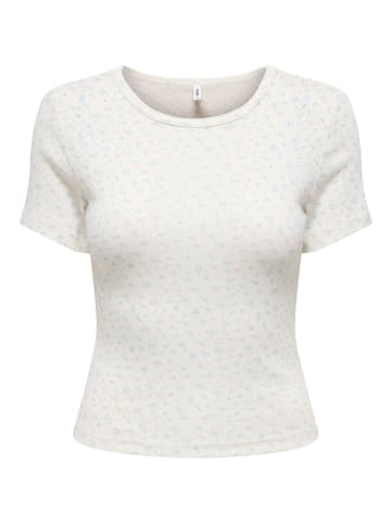 ONLY Shirt in Creme/ Hellblau
