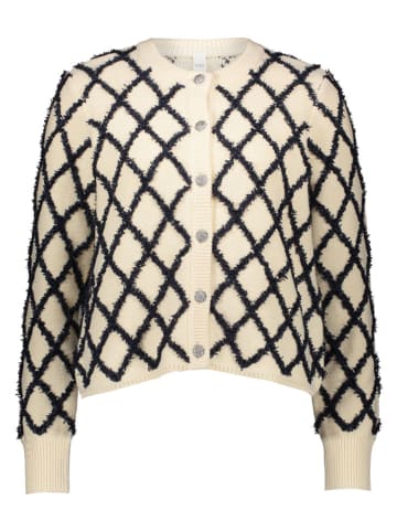 YAS Cardigan in Creme/ Schwarz