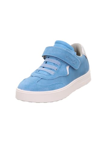 superfit Skórzane sneakersy "Stella" w kolorze błękitnym