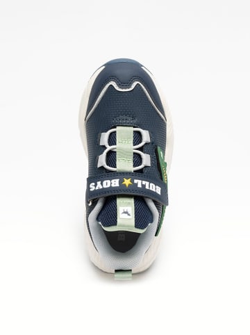 Bull Boys Sneakersy "T-Rex" w kolorze granatowo-zielonym