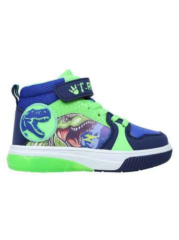 Dinosaur Sneakers in Blau/ Grün