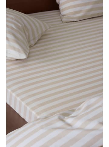 Jotex Spannbettlaken ''Kayo'' in Beige
