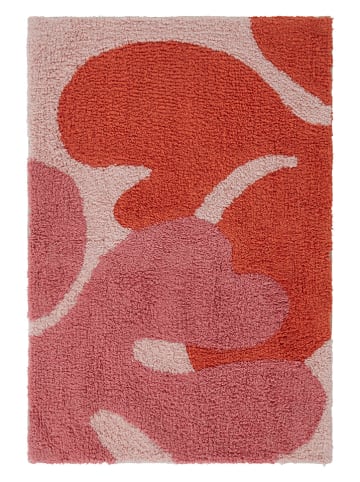Jotex Dywanik łazienkowy "Laurie" w kolorze różowo-pomarańczowym