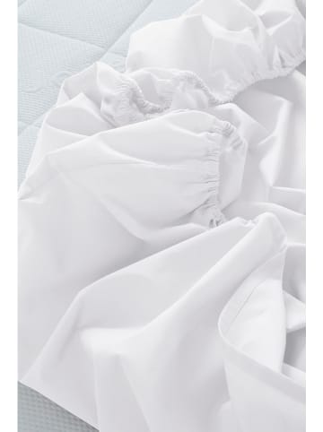 Jotex Spannbettlaken in Weiß